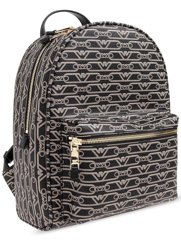 Emporio Armani Backpack With Monogram, Women's, Black - EMPORIO ARMANI - BALAAN 4