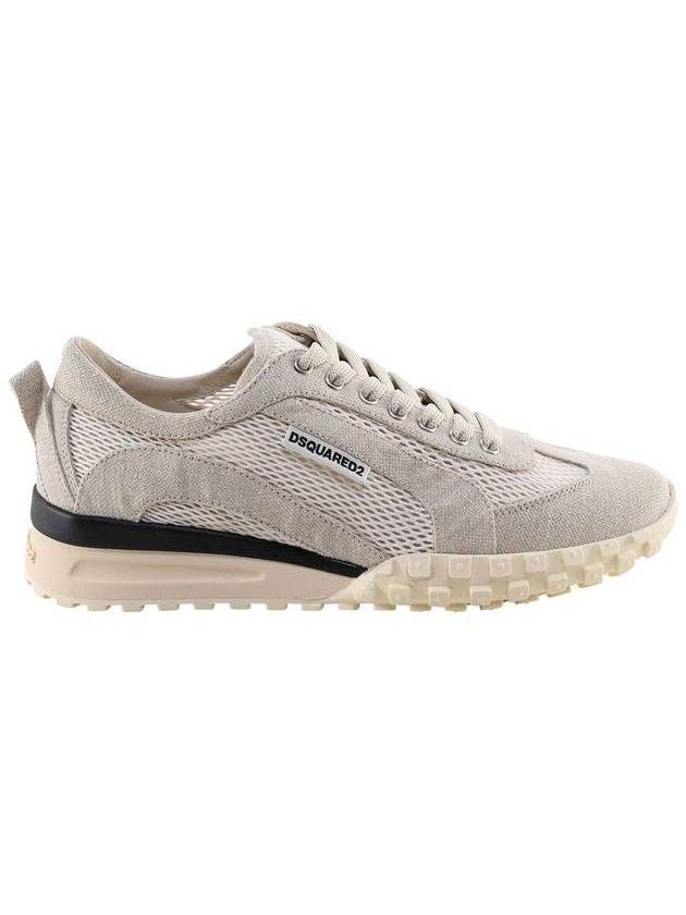 Canvas Low Top Sneakers Beige - DSQUARED2 - BALAAN 1