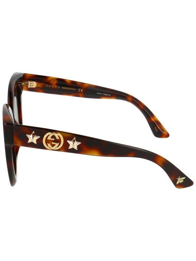 Eyewear Oversized Square Sunglasses Havana - GUCCI - BALAAN 4