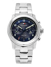 Men's Wesley Chronograph Metal Watch Silver - TOMMY HILFIGER - BALAAN 3