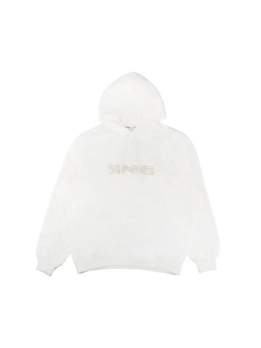 Embroidered Logo Hoodie White - SUNNEI - BALAAN 1