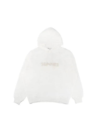 Embroidered Logo Hoodie White - SUNNEI - BALAAN 1