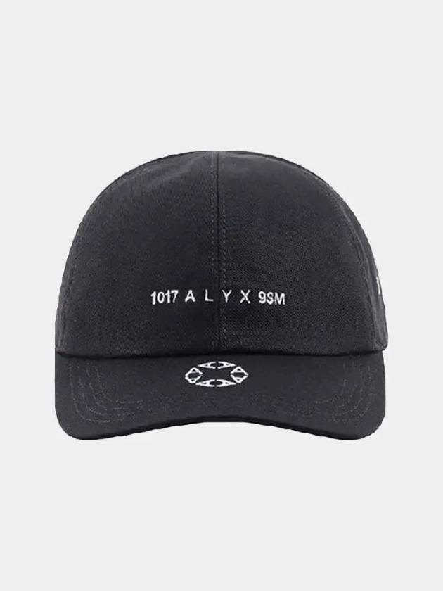 embroidered cotton ball cap black - 1017 ALYX 9SM - BALAAN 2