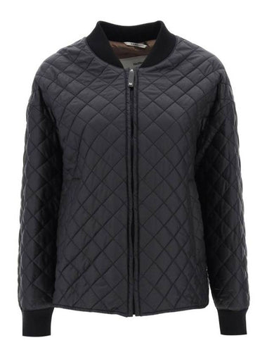 Maya Quilded Bomber Jacket Black - MAX MARA - BALAAN 1