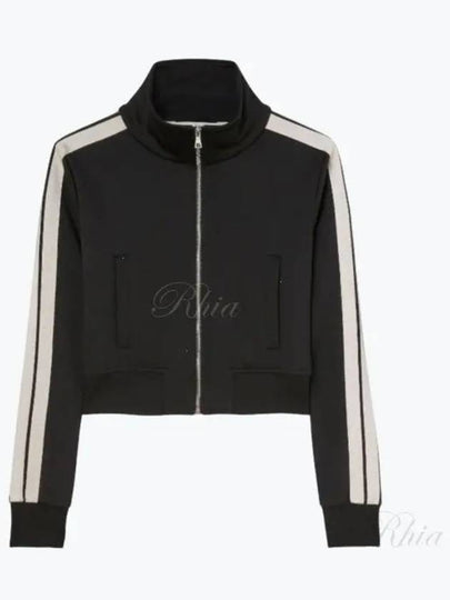 High Neck Track Jacket Black - PALM ANGELS - BALAAN 2