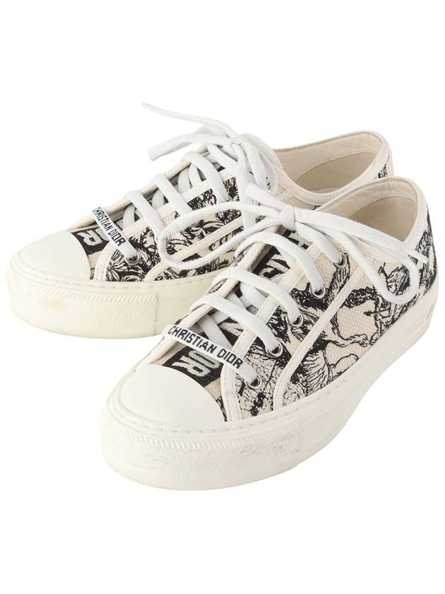 KCK211ZEB Walk Embroidery Cotton Sneakers Size 35 Department Store Invoice 34258 3 - DIOR - BALAAN 3