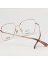 Titanium glasses frame MM5063D 028 metal square overfit light - MAX MARA - BALAAN 4