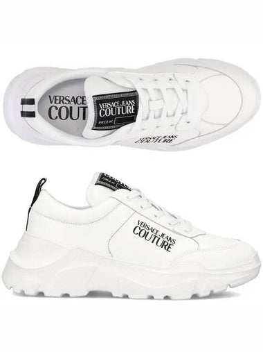 Jean Couture Logo Patch 76YA3SC1 ZPA53 003 Speed ​​Track Men's Sneakers _ 992715 - VERSACE - BALAAN 1