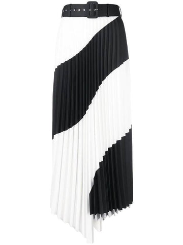 spiral pleated skirt - OFF WHITE - BALAAN 1