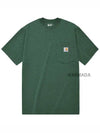 K87 Workwear Pocket Short Sleeve T Shirt Northwood Heather - CARHARTT - BALAAN 1