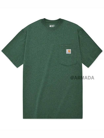 K87 Workwear Pocket Short Sleeve T Shirt Northwood Heather - CARHARTT - BALAAN 1