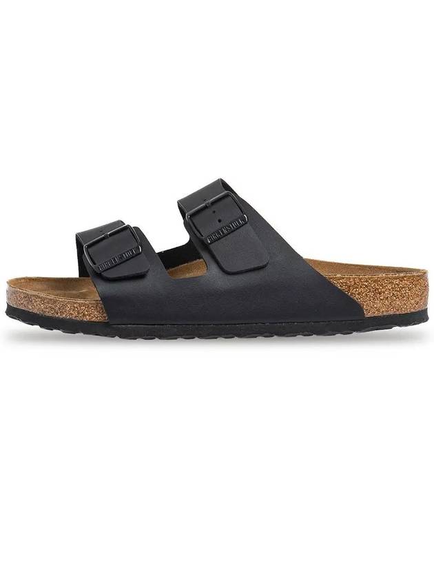 Arizona Double Strap Narrow Slippers Black - BIRKENSTOCK - BALAAN 3