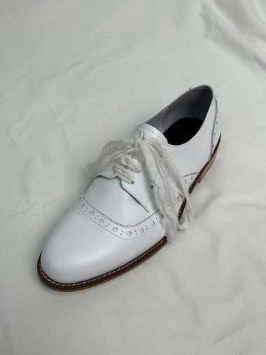 Silk Lace Derby Shoes (White) - BLEAK BAKE - BALAAN 1