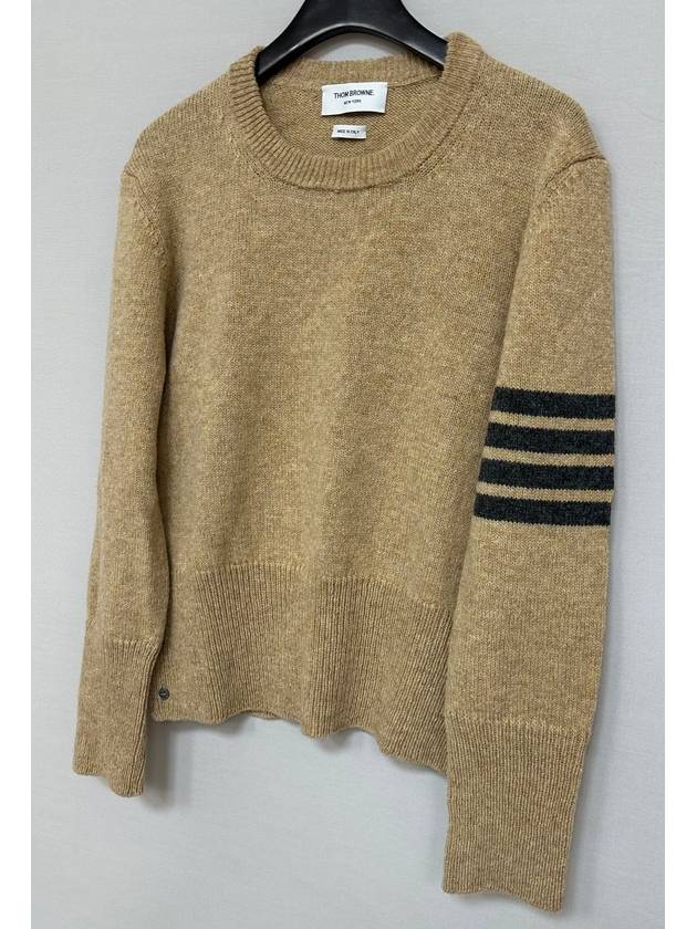 Diagonal full pullover Shetland knit 105 - THOM BROWNE - BALAAN 3