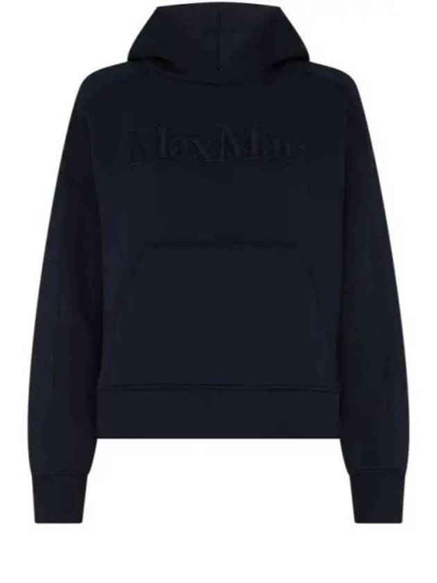 Malva Embroidered Logo Hoodie Black - MAX MARA - BALAAN 2