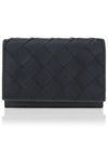 Intrecciato Folding Card Wallet Black - BOTTEGA VENETA - BALAAN 2