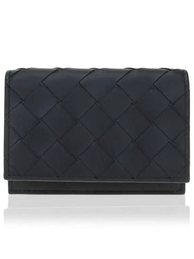 Intrecciato Folding Card Wallet Black - BOTTEGA VENETA - BALAAN 2