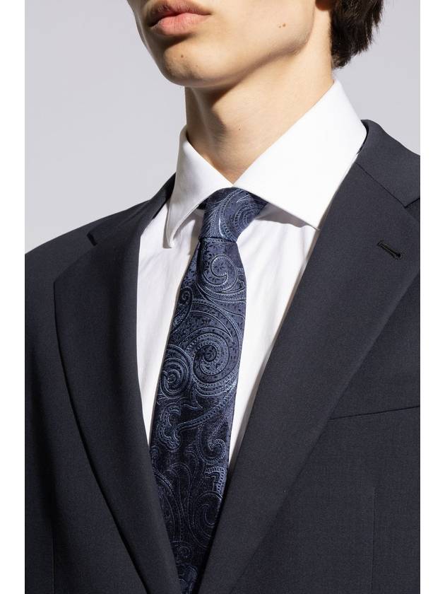 Etro Silk Tie, Men's, Navy Blue - ETRO - BALAAN 2