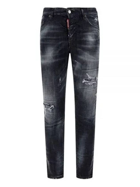 Tide Biker Skinny Jeans Black - DSQUARED2 - BALAAN 2