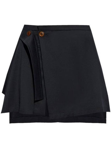 Women's Meghan Kilt A-line Skirt Blue - VIVIENNE WESTWOOD - BALAAN 1