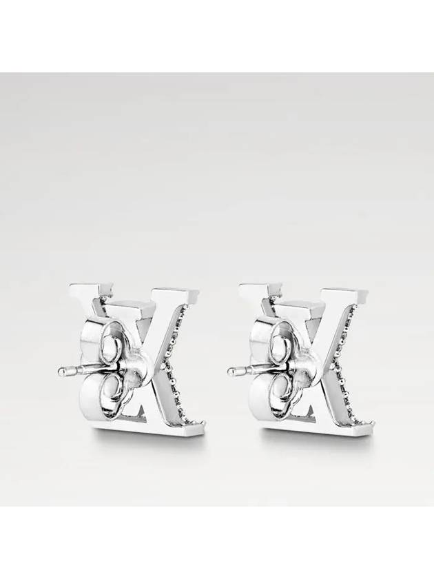 LV Iconic Earrings Silver - LOUIS VUITTON - BALAAN 3