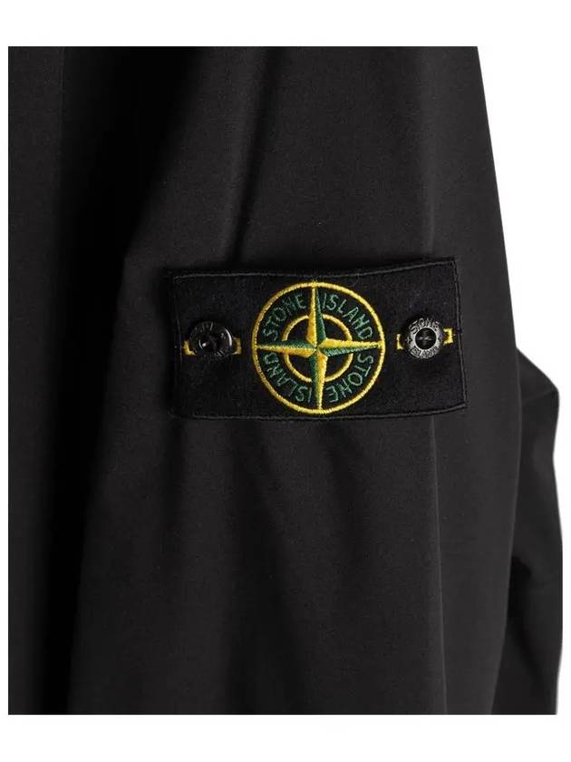 Primaloft Insulation Soft Shell-R Hooded Jacket Black - STONE ISLAND - BALAAN 5