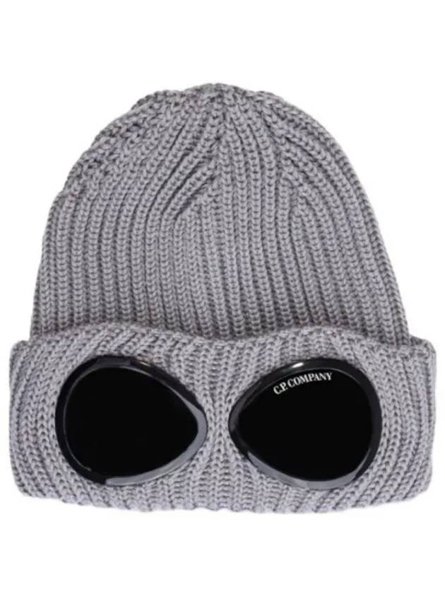 Signature Goggles Wool Beanie Grey - CP COMPANY - BALAAN 1