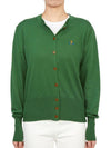 Bea Embroid Logo Cotton Cardigan Green - VIVIENNE WESTWOOD - BALAAN 5