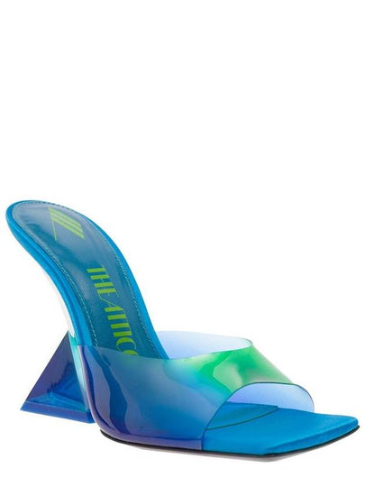 'Cheope' Degrade Blue Mules With Pyramidal Wedge In Pvc Woman - THE ATTICO - BALAAN 2