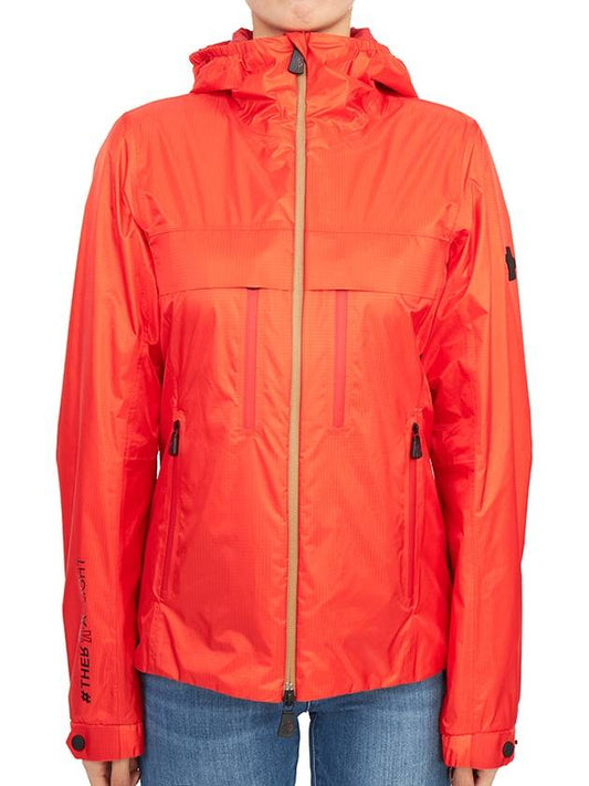 Women's Vouvry Hooded Jacket Coral Red - MONCLER - BALAAN 2