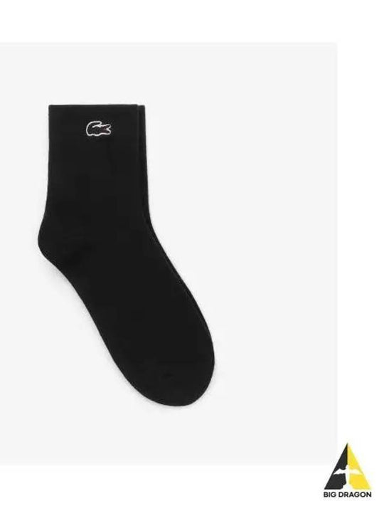 Women s Pique Basic Socks Black - LACOSTE - BALAAN 1