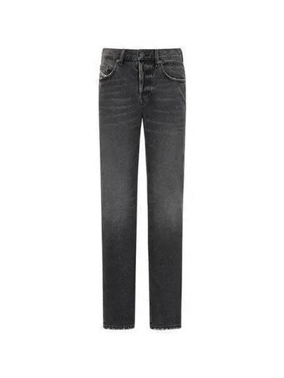 Dee Biker Straight Black Pants Denim A05156007K8 - DIESEL - BALAAN 1