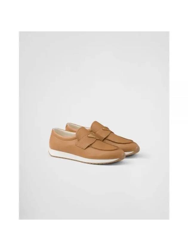 Leather Loafers Brown - PRADA - BALAAN 2