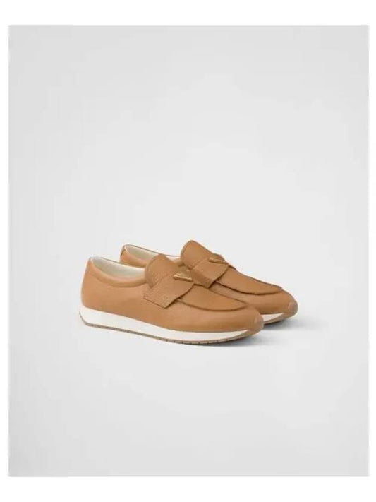 Leather Loafers Brown - PRADA - BALAAN 2