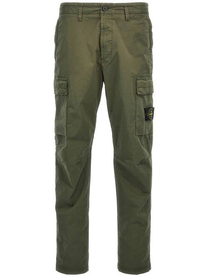 Supima Cotton Twill Stretch TC Straight Pants Green - STONE ISLAND - BALAAN 2