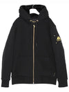 Men's Linden Bunny Gold Metal Hooded Jacket Black - MOOSE KNUCKLES - BALAAN 4