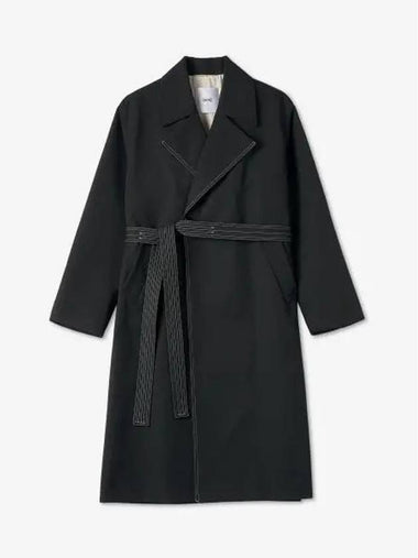 Solar Trench Coat Black 22A28OAU17001 - OAMC - BALAAN 1