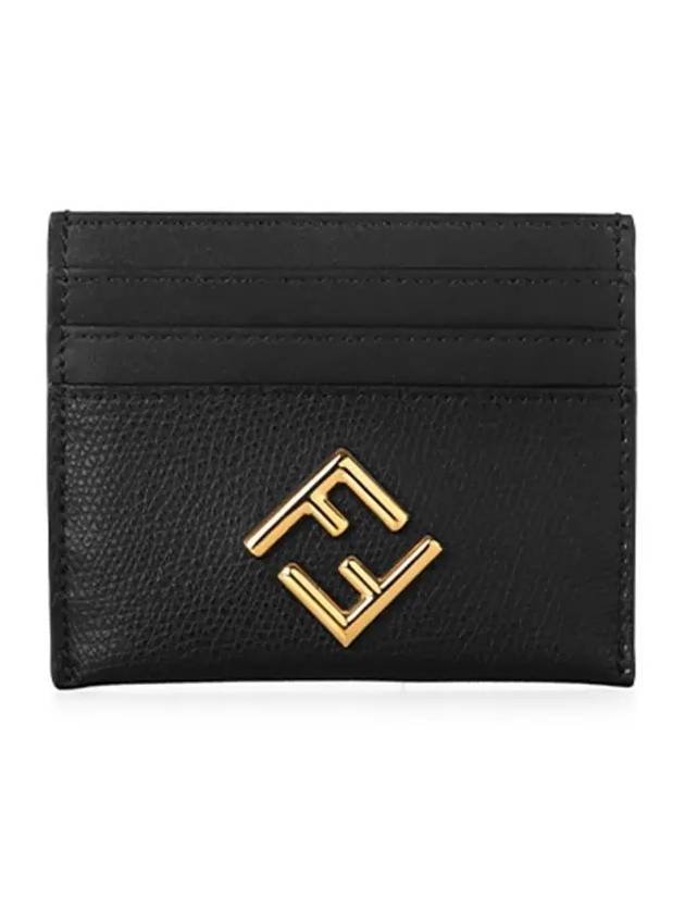 Logo Diamond Card Wallet Black - FENDI - BALAAN 5