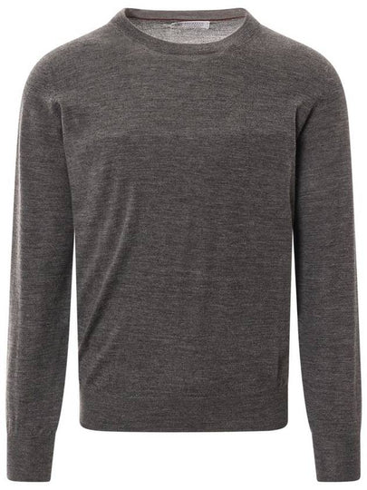 Wool Cashmere Knit Top Grey - BRUNELLO CUCINELLI - BALAAN 2