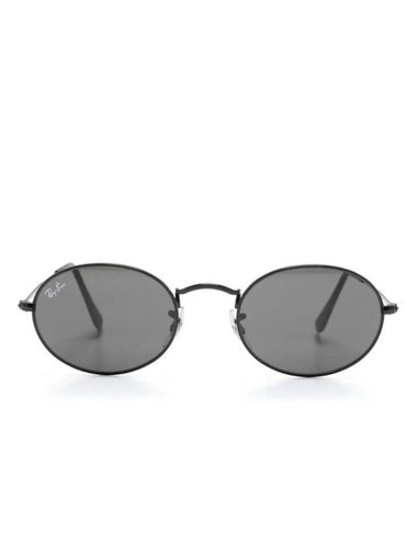 Eyewear Oval Frame Sunglasses Black - RAY-BAN - BALAAN 1