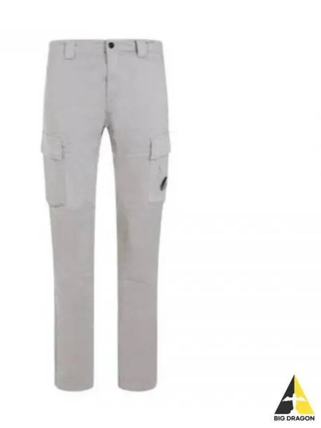 Stretch Sateen Ergonomic Lens Cargo Straight Pants Grey - CP COMPANY - BALAAN 2