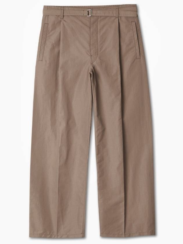 Belted Easy Straight Pants Brown - LEMAIRE - BALAAN 2