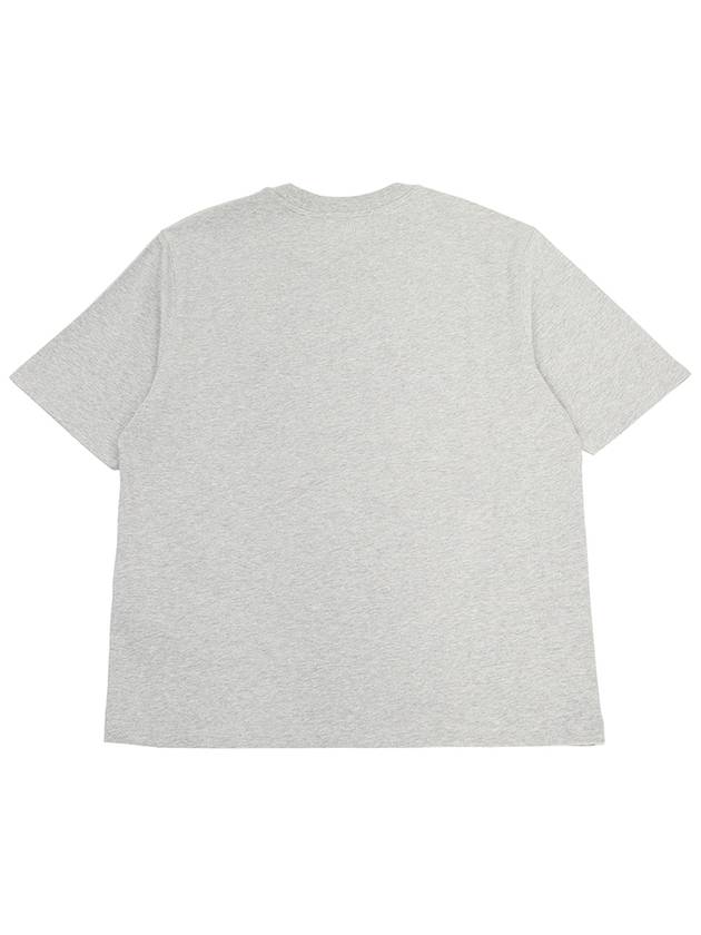 Small Heart Logo Boxy Fit Short Sleeve T-shirt Grey - AMI - BALAAN 3