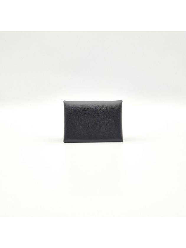 Calvi Duo Compact Card Wallet Black - HERMES - BALAAN 6