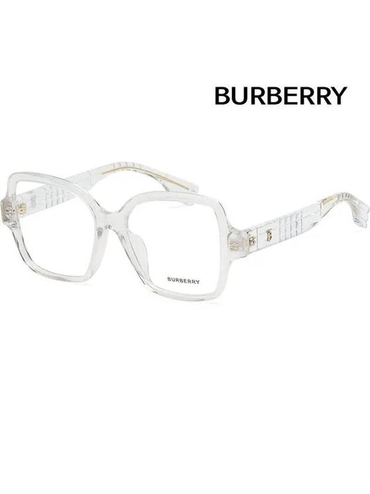Glasses frame BE2374F 3024 transparent horn rim square Asian fit - BURBERRY - BALAAN 1