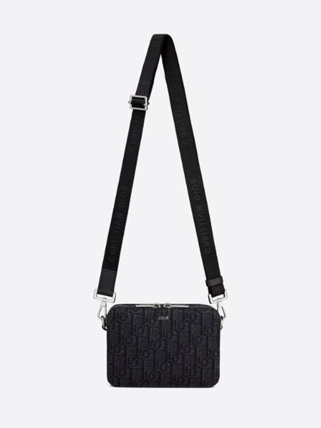 Oblique Strap Shoulder Bag Black - DIOR - BALAAN 4