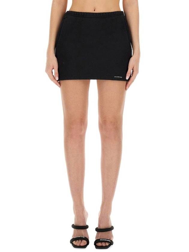 T By Alexander Wang Stretch Mini Skirt - ALEXANDER WANG - BALAAN 3