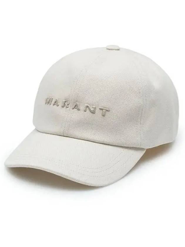 Tyron Embroidered Logo Ball Cap Ecru - ISABEL MARANT - BALAAN 3