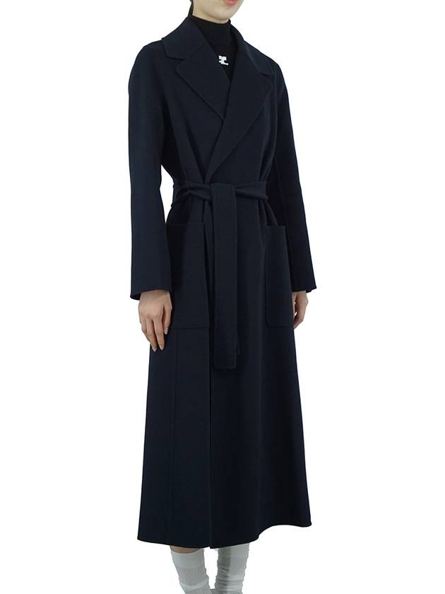 Paolore wool coat dark blue 2429016151600 012 - MAX MARA - BALAAN 6