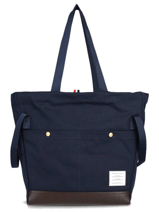 logo patch canvas tote bag UAG155AF0493 - THOM BROWNE - BALAAN 2